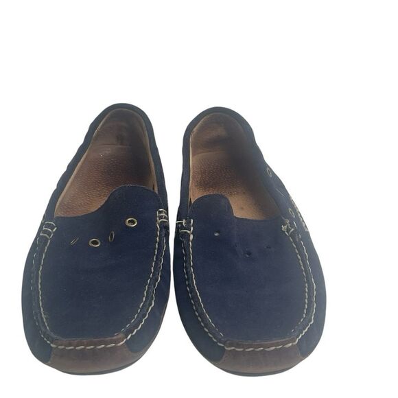 Polo Ralph Lauren Wyndings Slip-On-Driving Men\'s Loafers Tan Navy SZ 9.5 main image 12